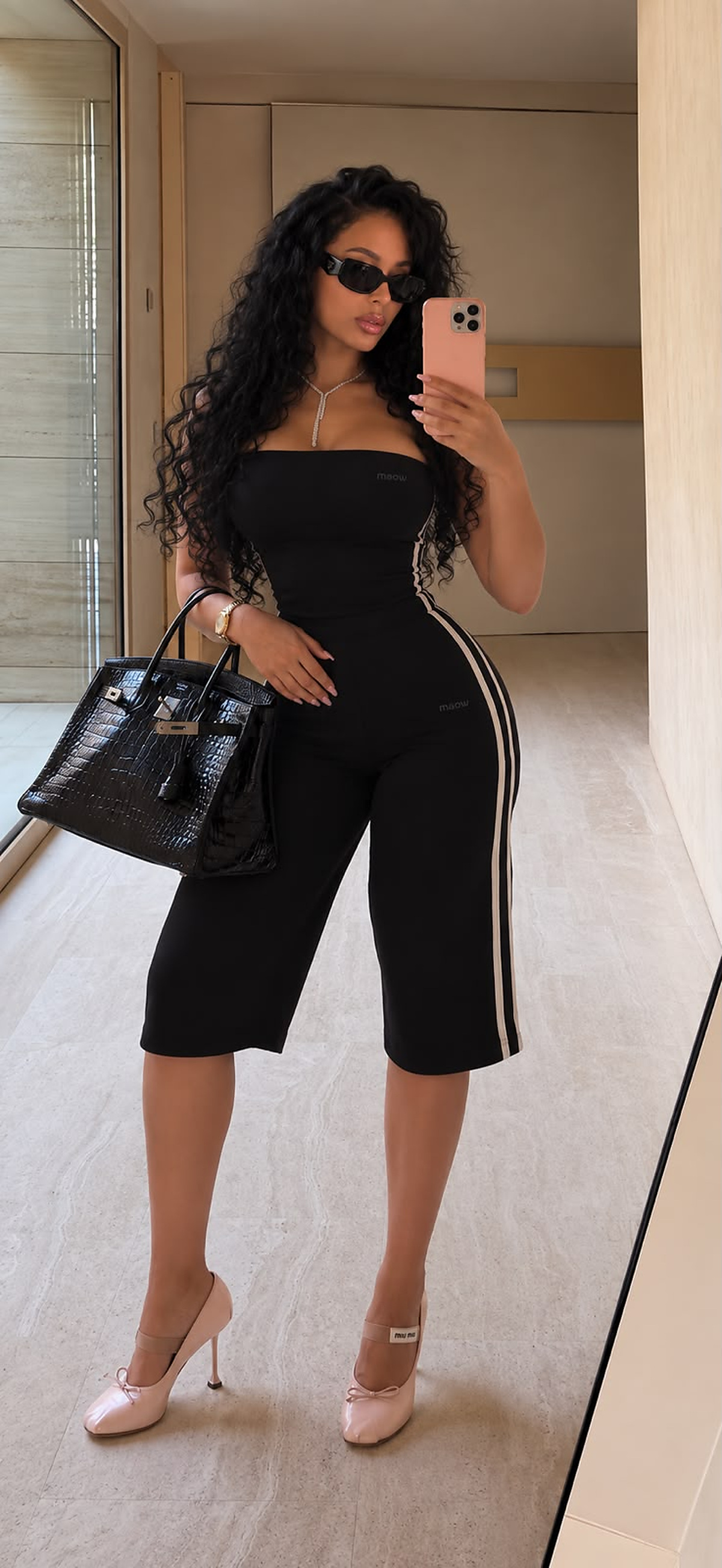 Stripe Set — Negro — Lifestyle