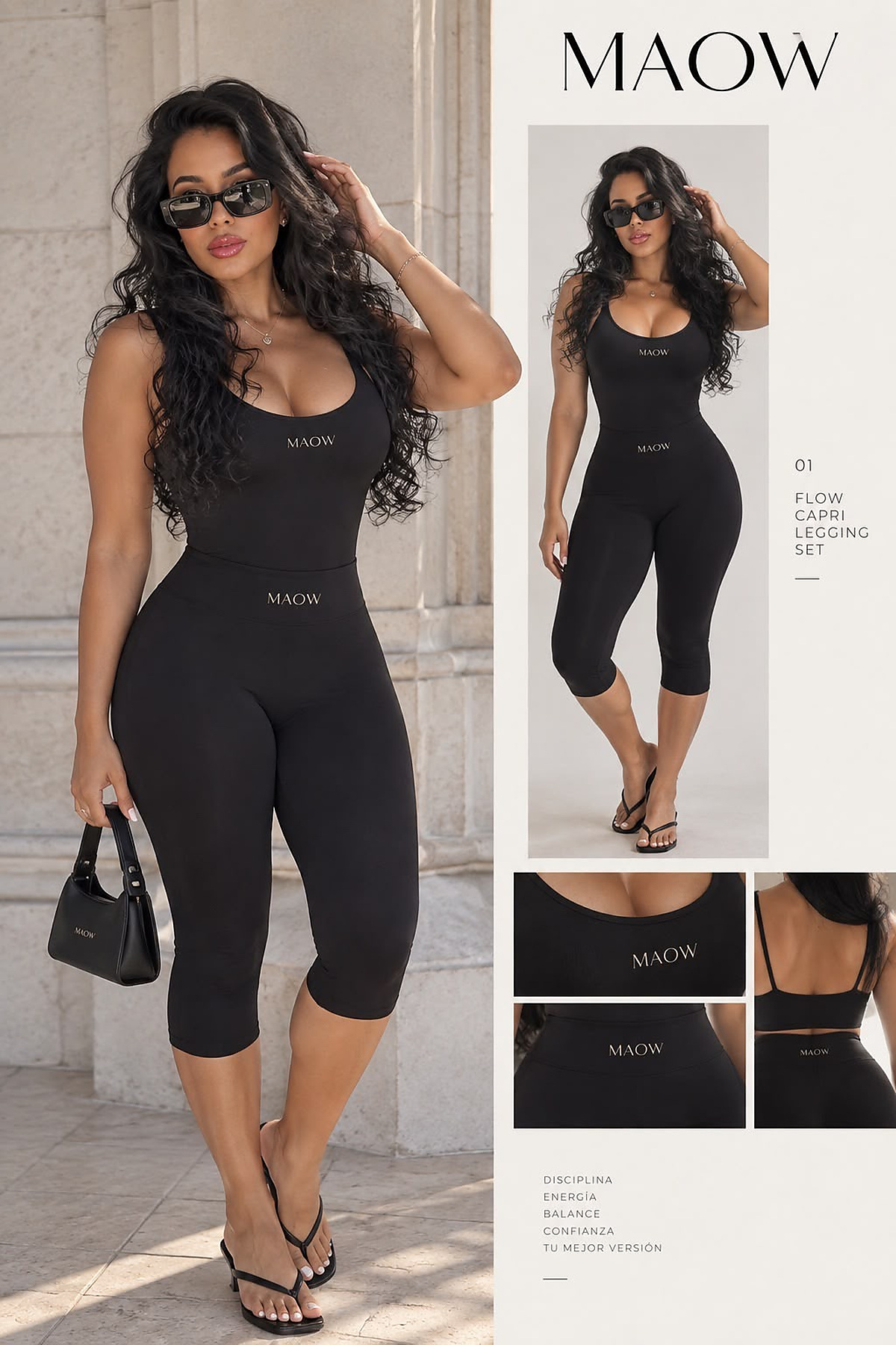Flow Scoop Tank — Negro — Front