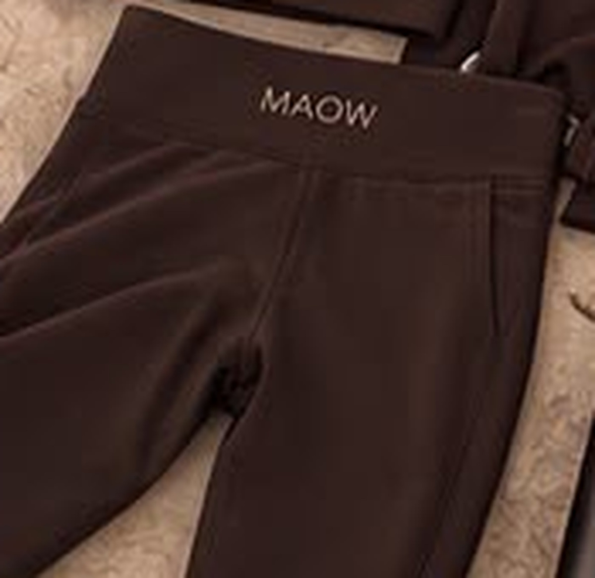 Bike Short — Chocolate — Flat lay